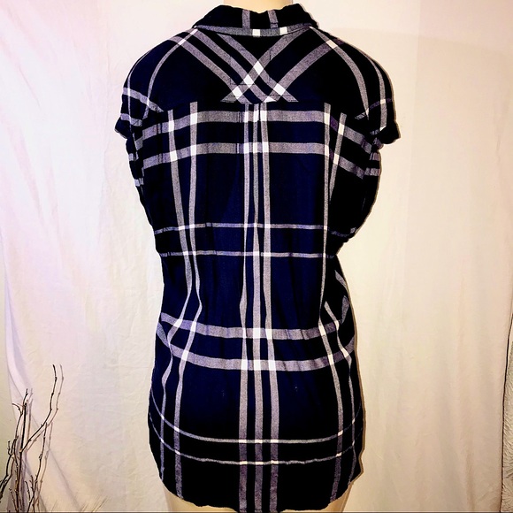 Rails Britt Button Down In Navy & White S - Picture 5 of 8